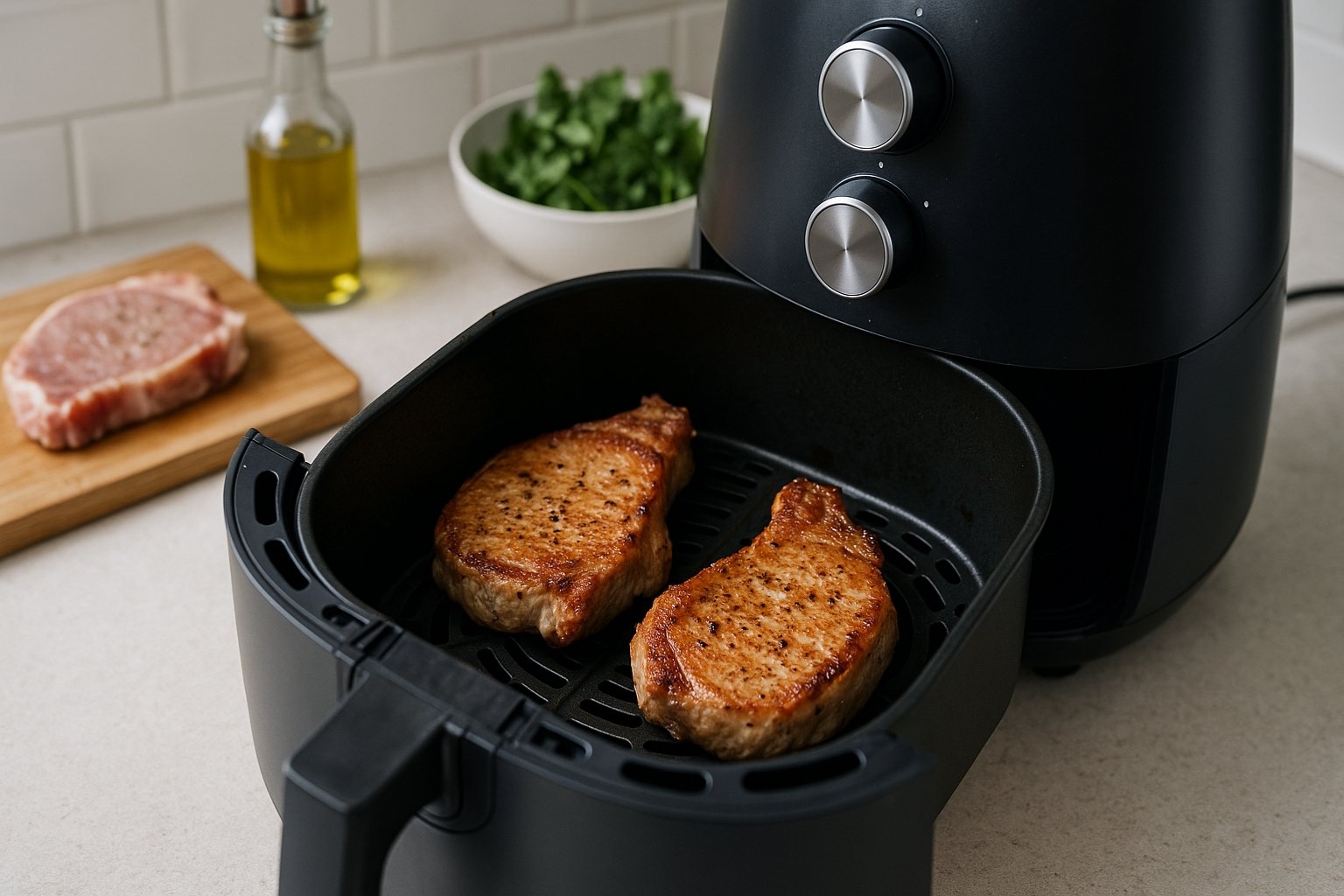 Tiempo de cocción de chuletas en freidora de aire