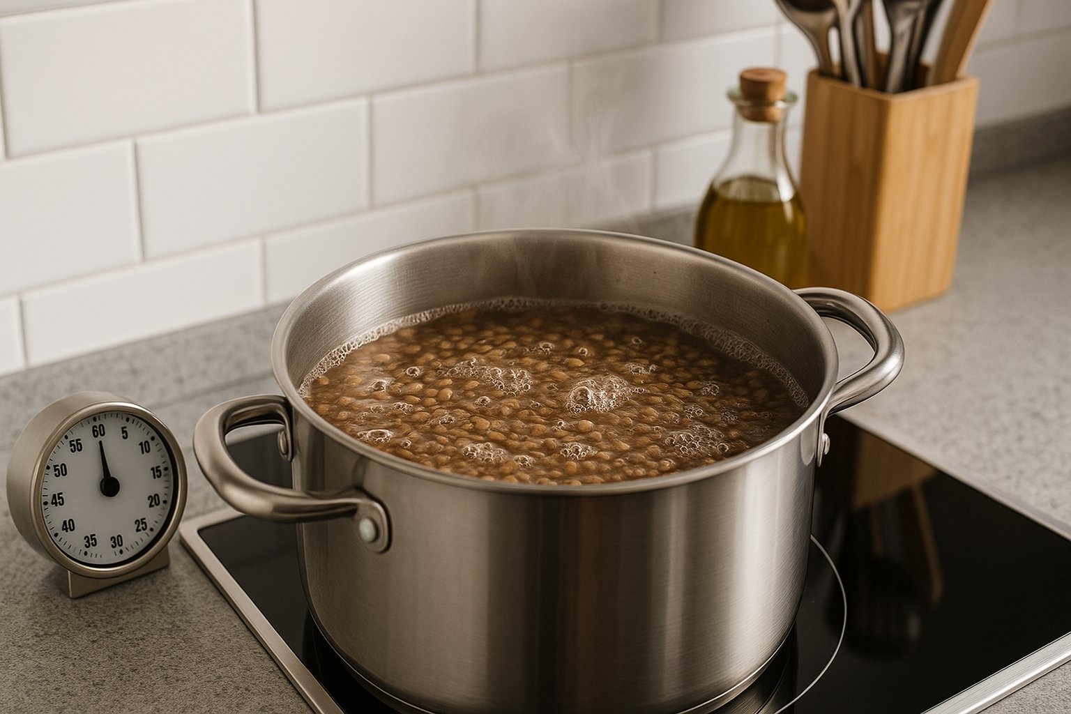 Tiempo de cocción de las lentejas pardinas