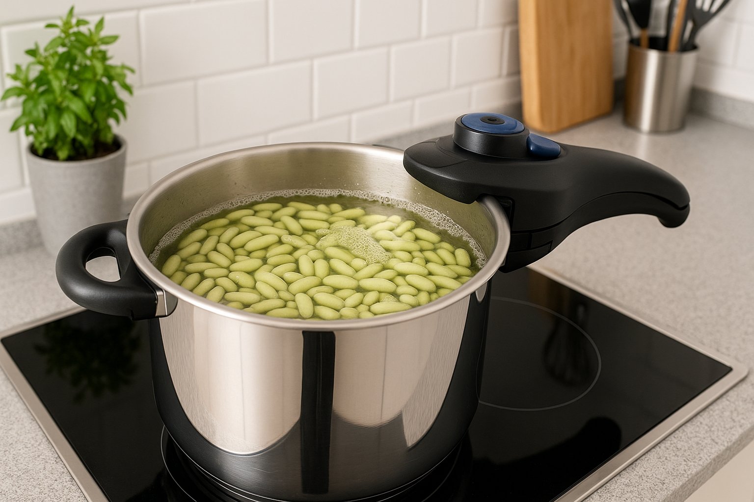 Tiempo de cocción de las verdinas en olla express