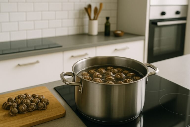 Tiempo de cocción de los caracoles