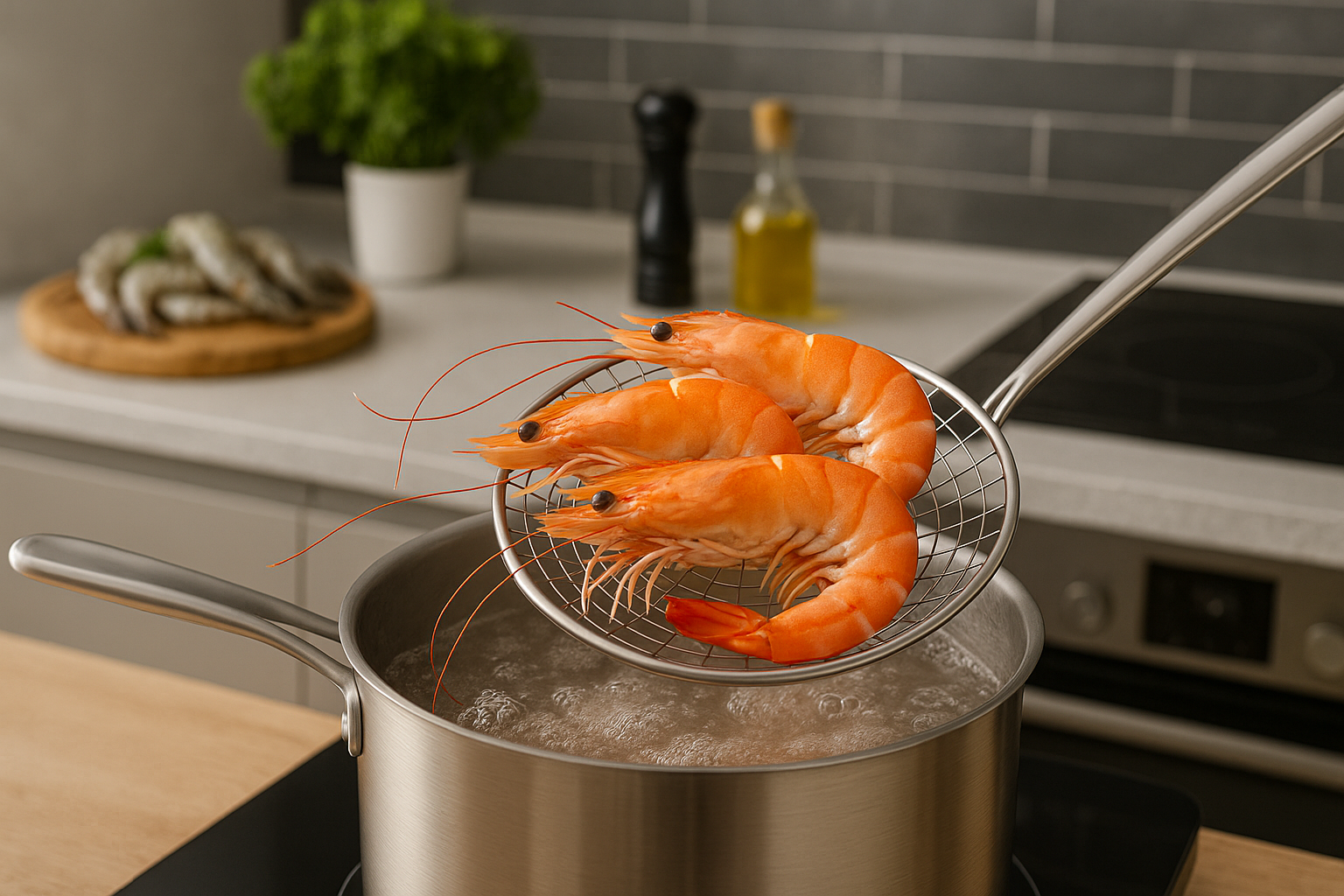 Tiempo de cocción de los langostinos