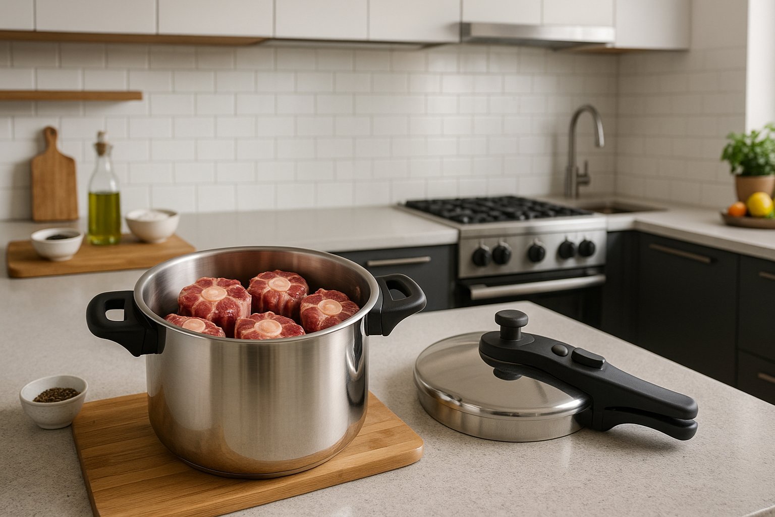 Tiempo de cocción del rabo de toro en olla express 