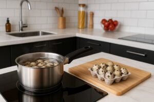 Tiempo de cocción de huevos de codorniz