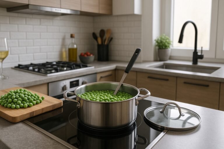 Tiempo de cocción de los guisantes congelados