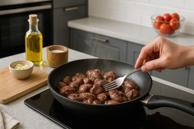 Tiempo de cocción de los higaditos de pollo