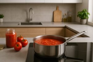 Tiempo de cocción del tomate triturado