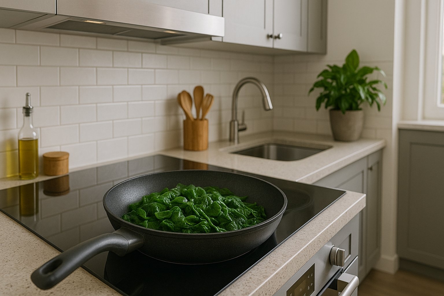 Tiempo de cocción espinacas