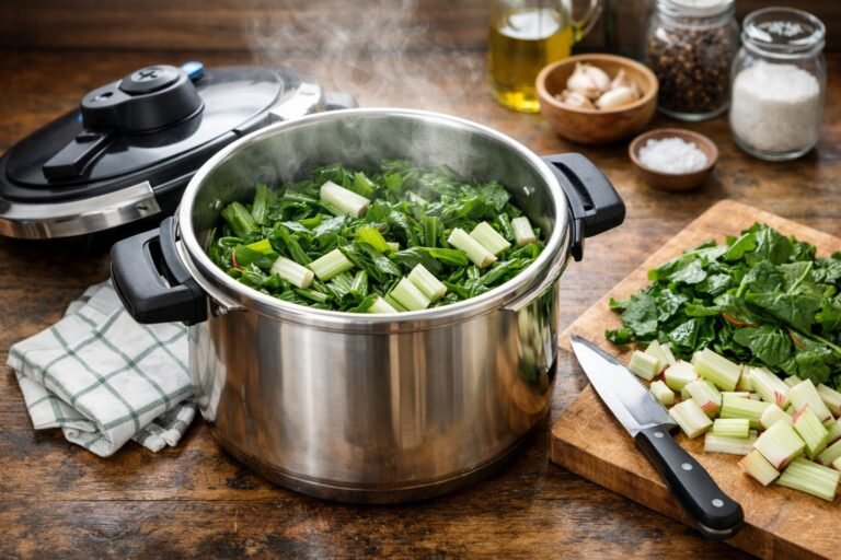 Tiempo de cocción de acelgas en olla rápida