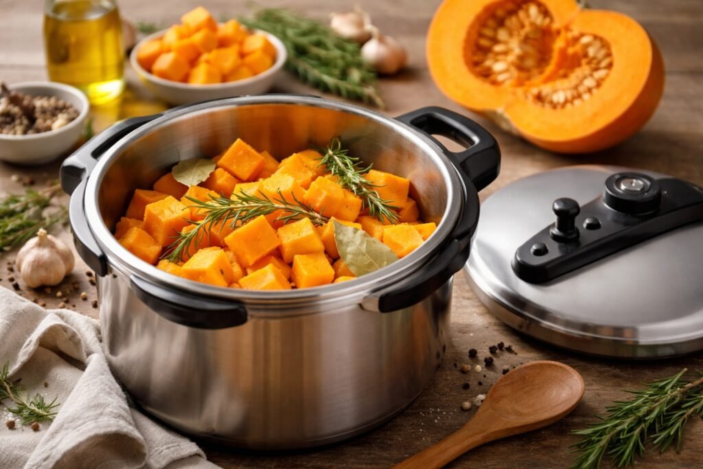 Tiempo de cocción de la calabaza en olla rápida