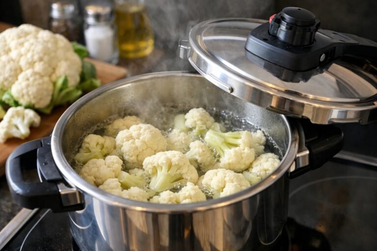 Tiempo de cocción de la coliflor en olla rápida