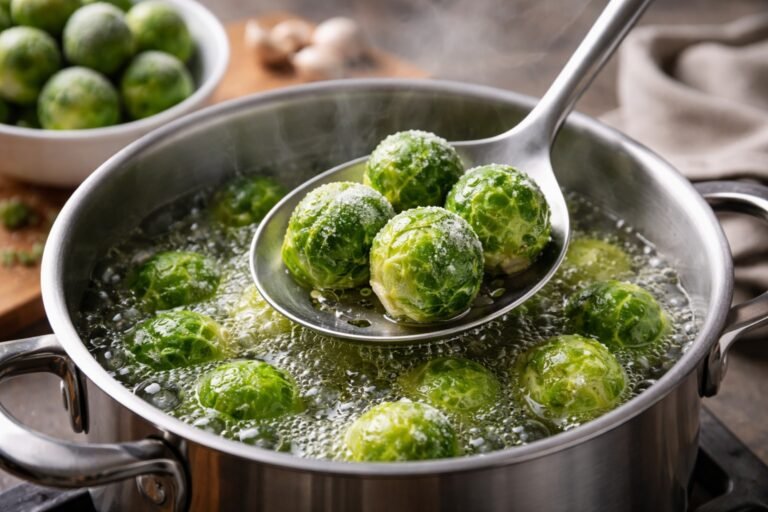 Tiempo de cocción de las coles de bruselas congeladas