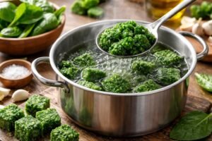 Tiempo de cocción de las espinacas congeladas