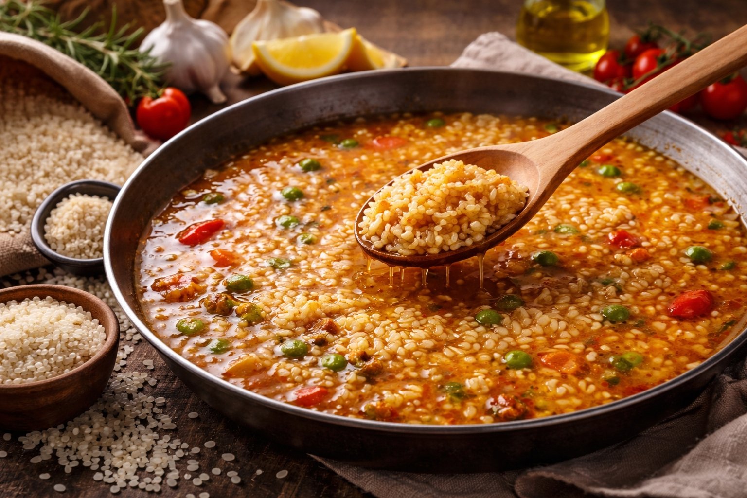 Tiempo de cocción del arroz bomba