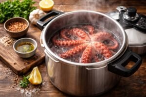 Tiempo de cocción del pulpo en olla express