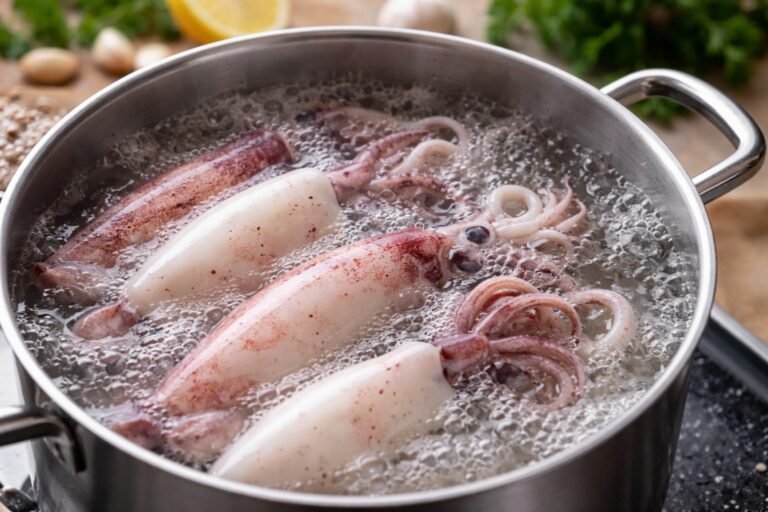 Tiempo de cocción calamares en agua para que queden tiernos