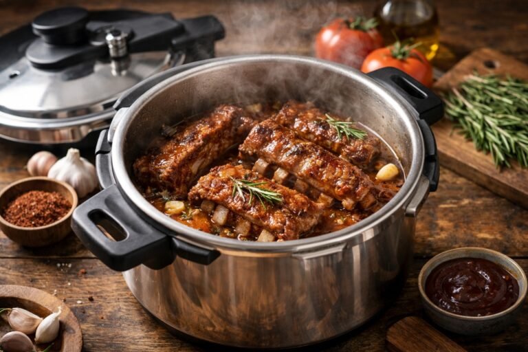 Tiempo de cocción de costillas en olla rápida