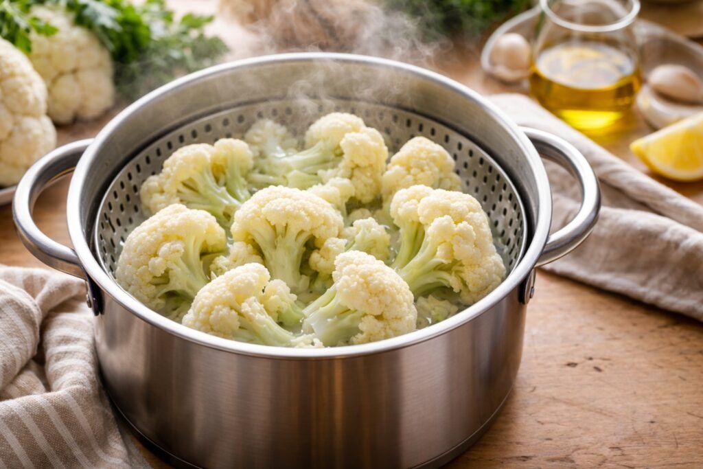 Tiempo de cocción de la coliflor al vapor