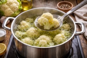 Tiempo de cocción de la coliflor en olla normal