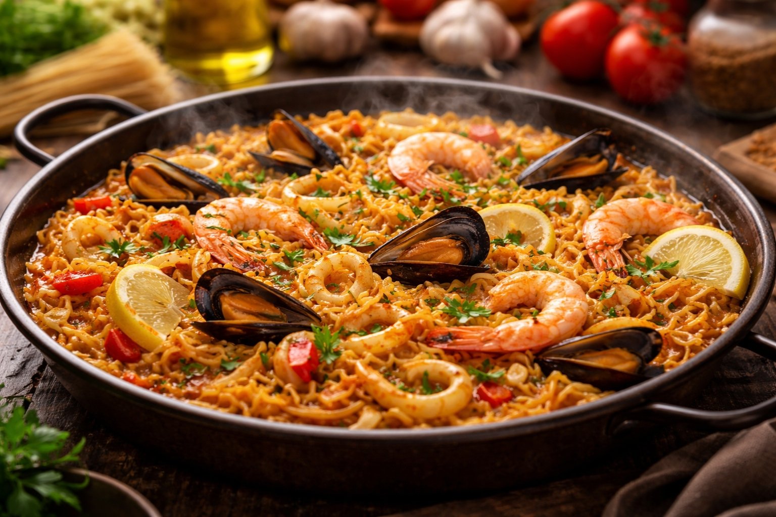 Tiempo de cocción de la fideuá