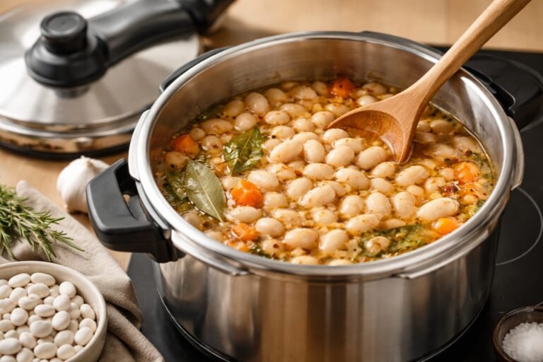 Tiempo de cocción de las alubias blancas en olla rápida