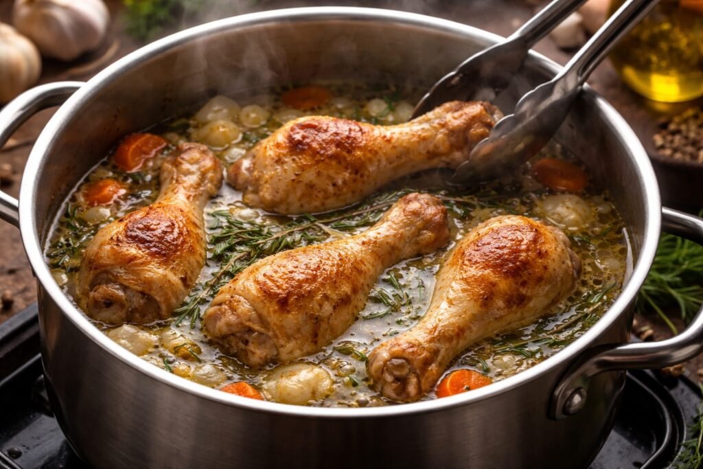 Tiempo de cocción de muslos de pollo en olla normal