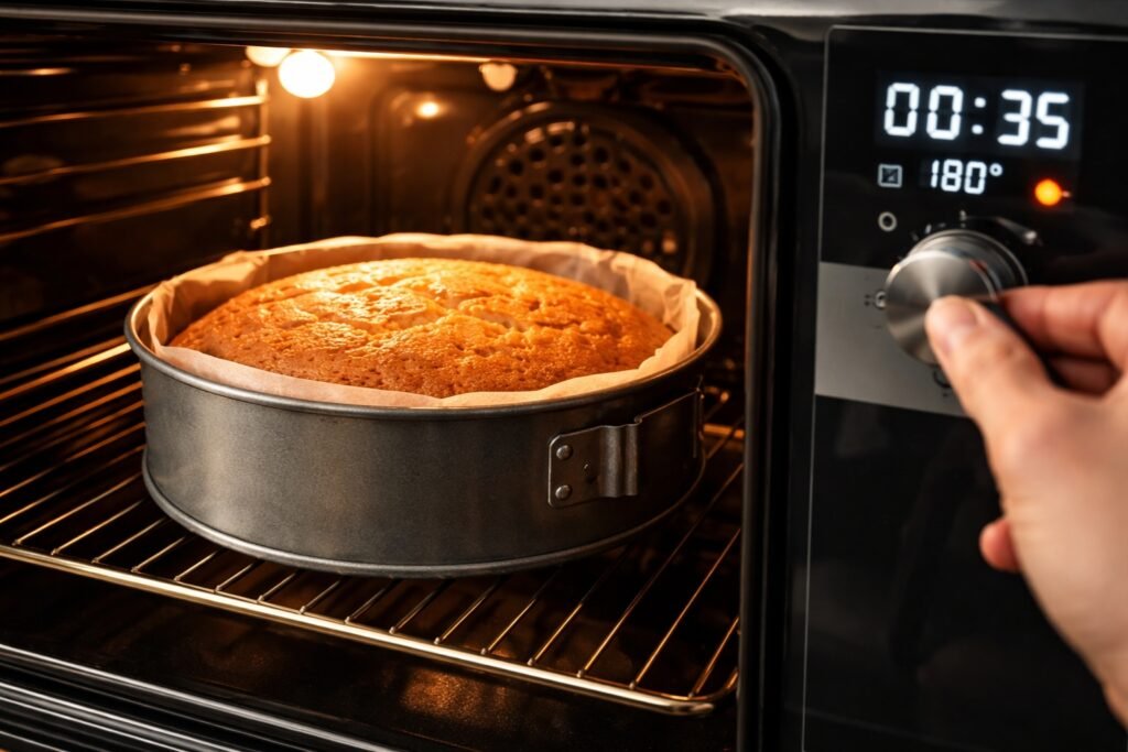 Tiempo de cocción de un bizcochuelo en horno eléctrico