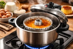 Tiempo de cocción de un flan en olla exprés