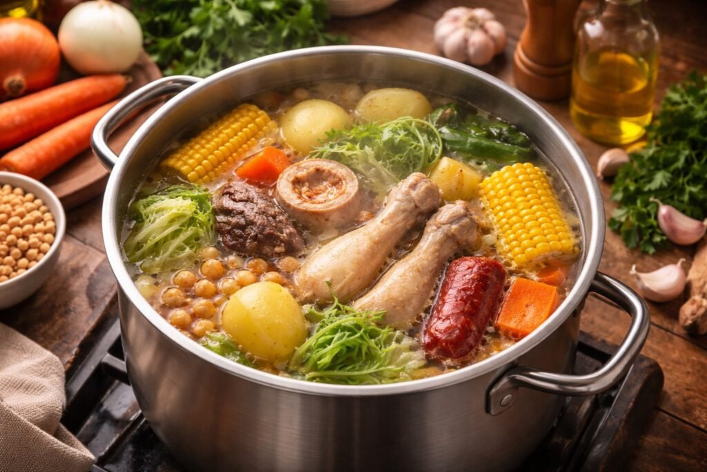 Tiempo de cocción del puchero en olla normal