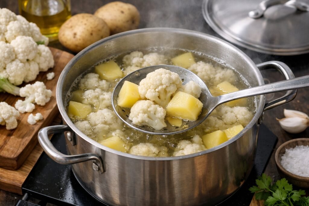 Tiempo de cocción de la coliflor con patatas
