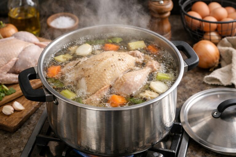 Tiempo de cocción de la gallina en olla normal