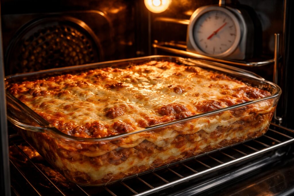 Tiempo de cocción de la lasaña en el horno