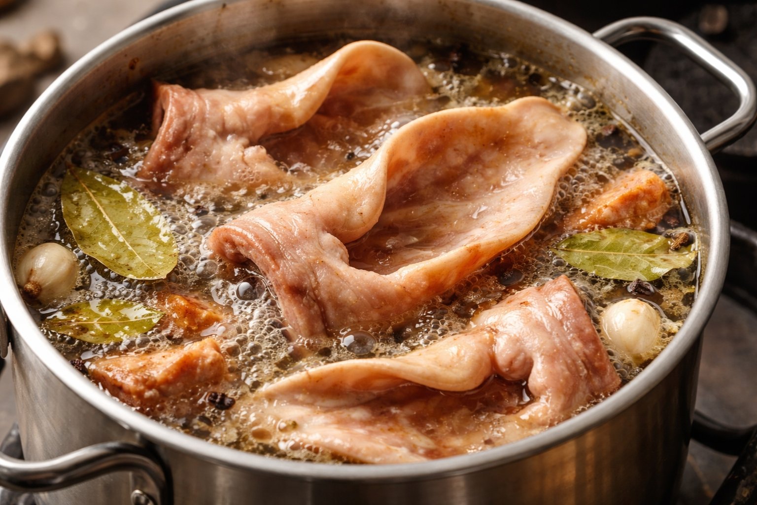 Tiempo de cocción de la oreja de cerdo en olla normal