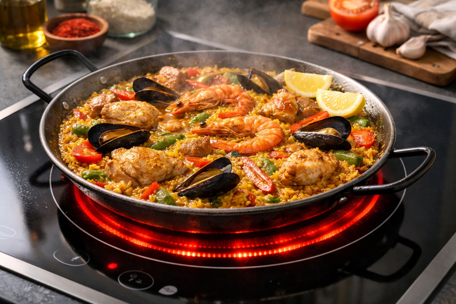 Tiempo de cocción de la paella en vitrocerámica