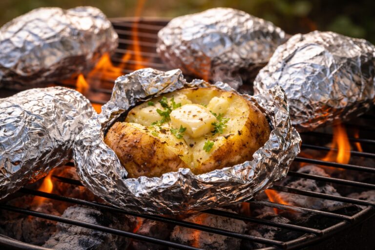 Tiempo de cocción de las patatas a la brasa con papel aluminio