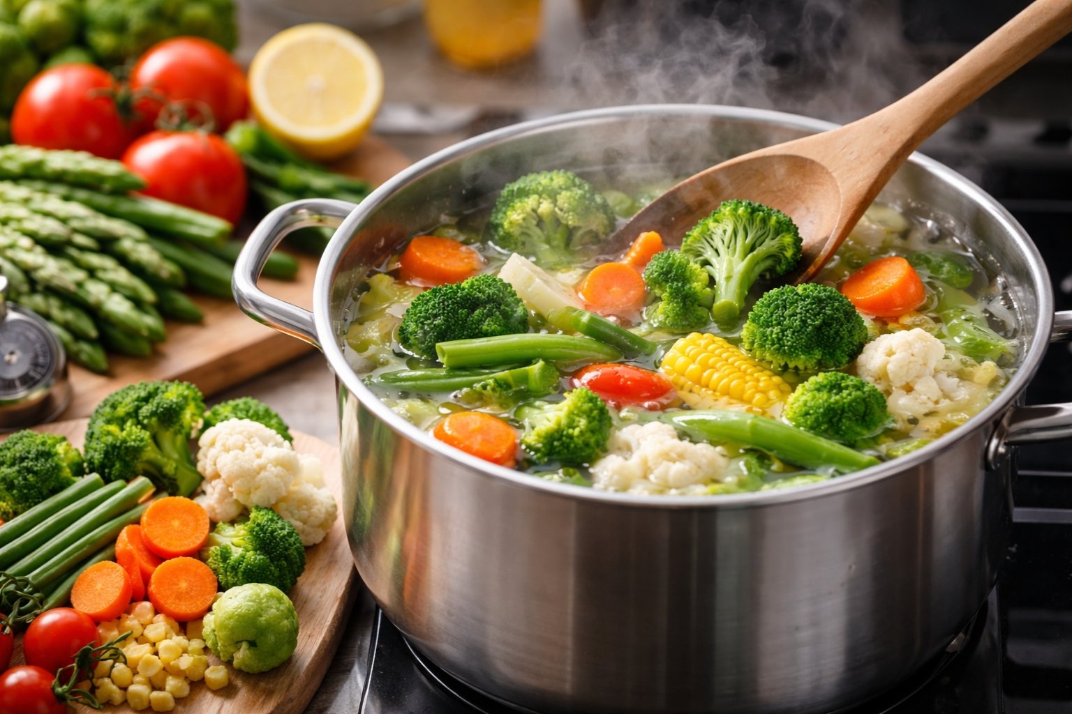 Tiempo de cocción de las verduras