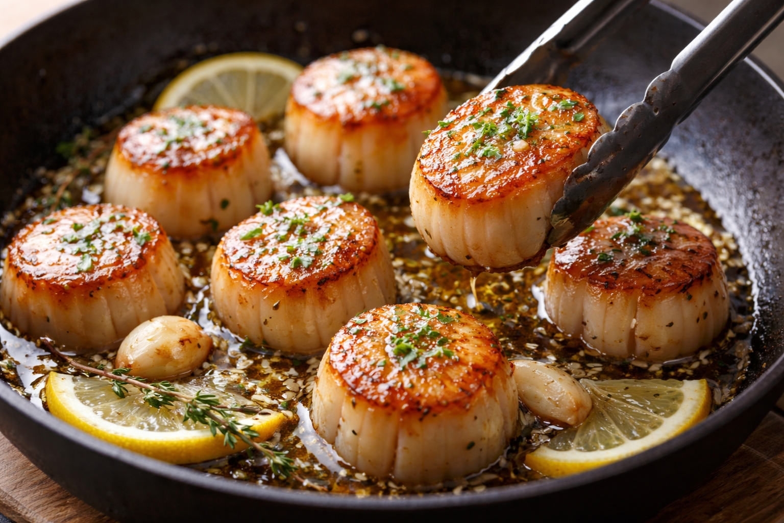 Tiempo de cocción de las vieiras