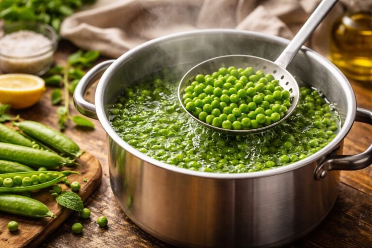 Tiempo de cocción de los guisantes frescos