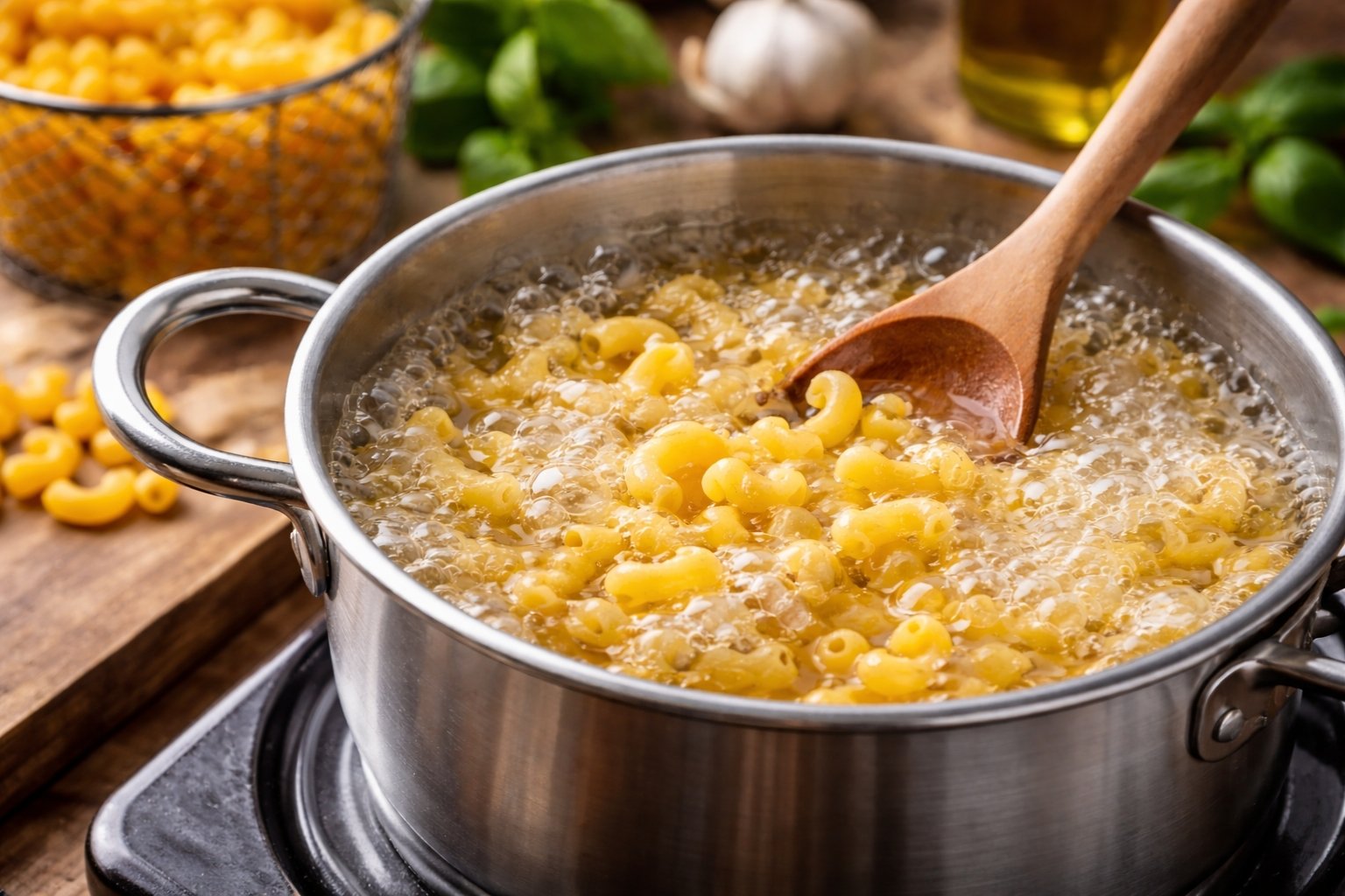 Tiempo de cocción de los macarrones