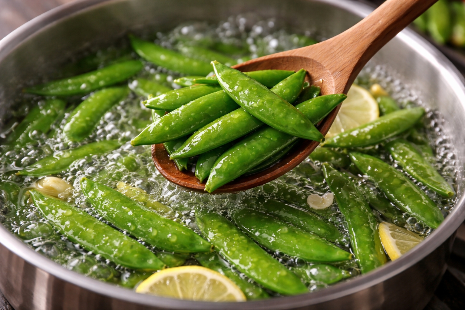 Tiempo de cocción de los tirabeques