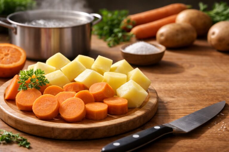Tiempo de cocción de zanahoria y patata