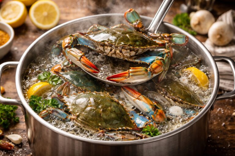 Tiempo de cocción del cangrejo azul