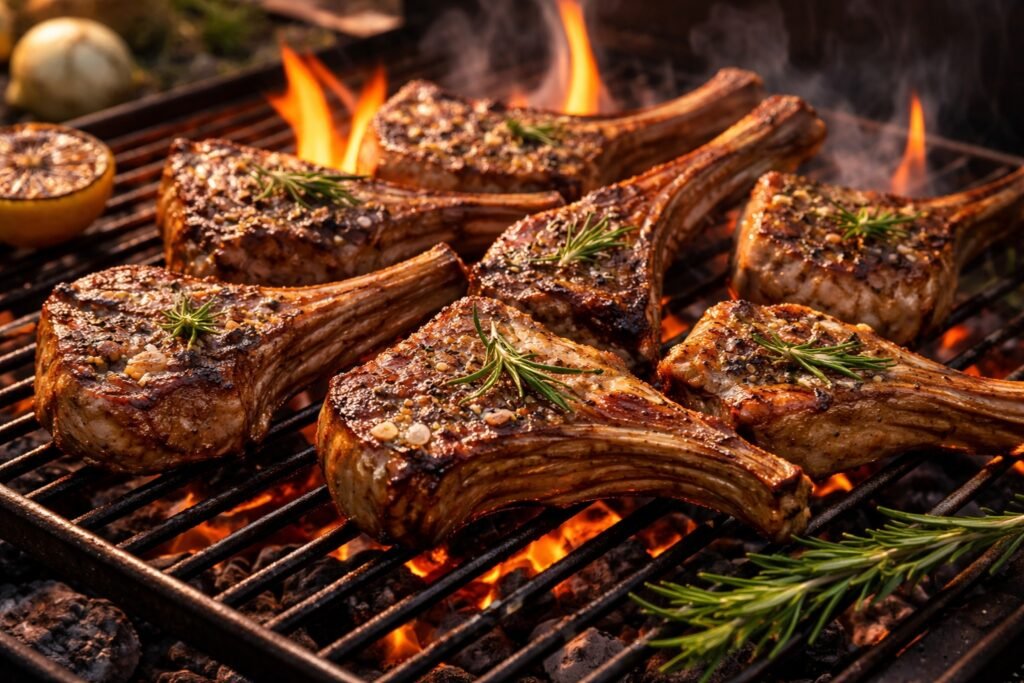 Tiempo de cocción del cordero a la parrilla