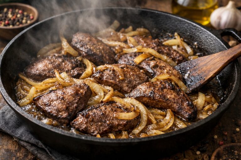 Tiempo de cocción del hígado encebollado