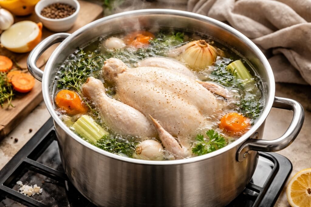 Tiempo de cocción del pollo hervido