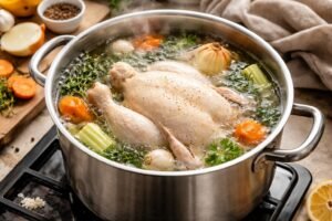 Tiempo de cocción del pollo hervido