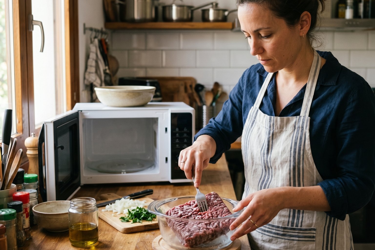 Cómo descongelar carne picada rápido sin arruinarla