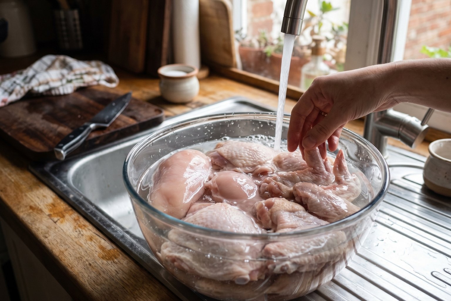 Cómo descongelar pechugas muslos y alitas de pollo rapido