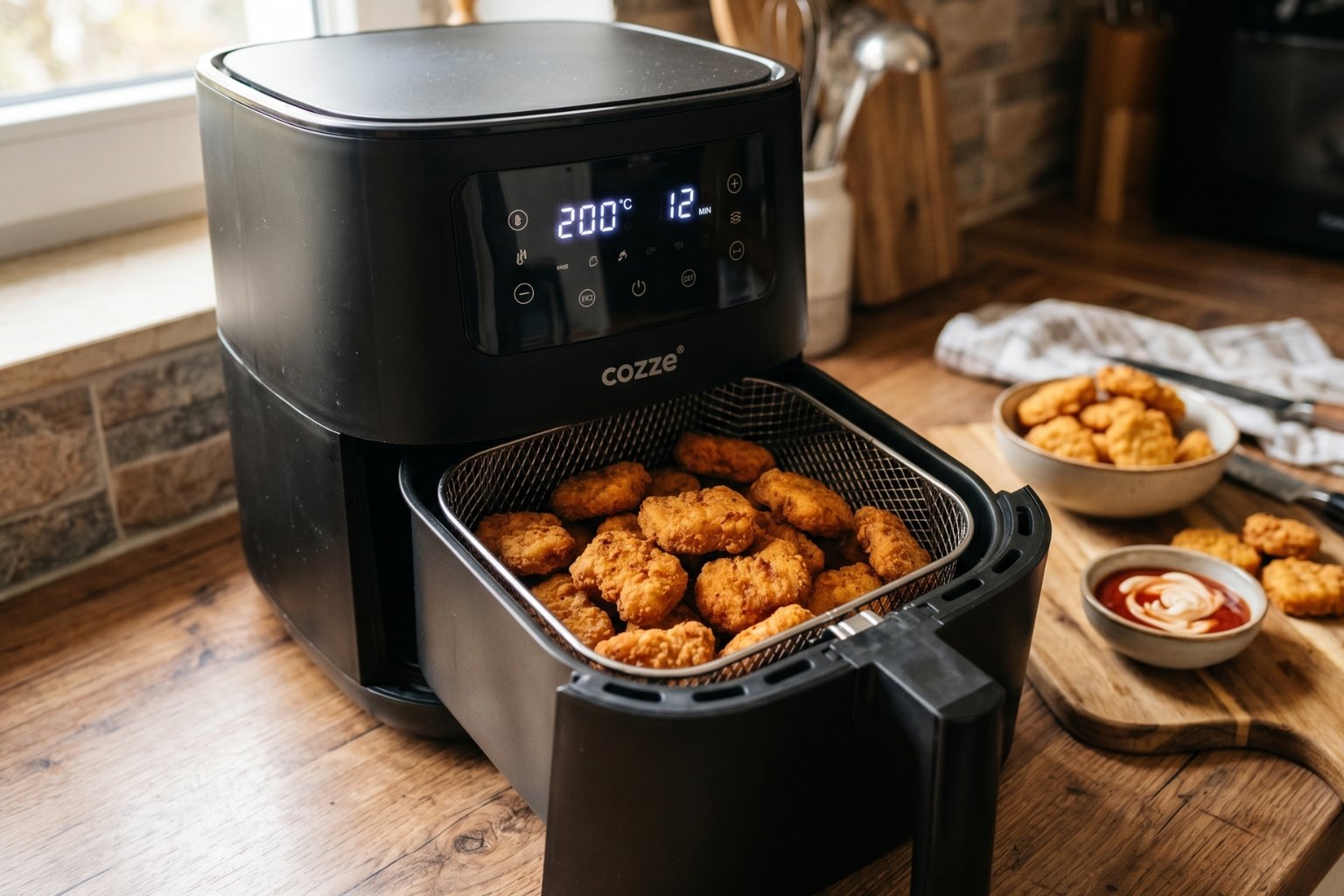 Tiempo de cocción de nuggets en freidora de aire
