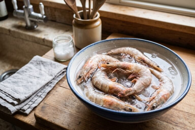 como descongelar las gambas congeladas